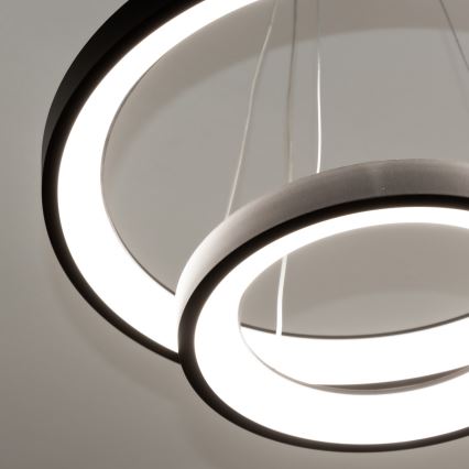 Brilagi - Suspension LED dimmable sur câble FALCON SLIM LED/68W/230V 3000-6500K Ø 50 cm noir + télécommande