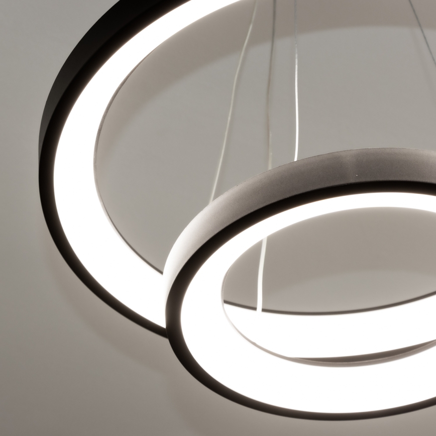 Brilagi - Suspension LED dimmable sur câble FALCON SLIM LED/68W/230V 3000-6500K Ø 50 cm noir + télécommande