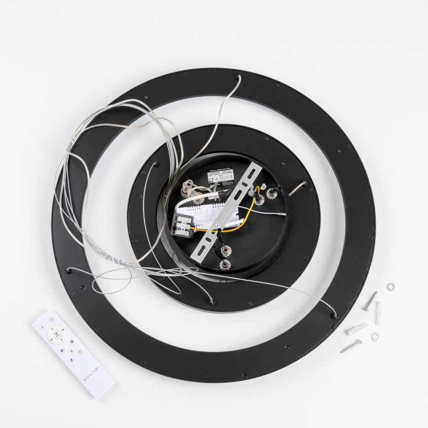 Brilagi - Suspension LED dimmable sur câble FALCON SLIM LED/68W/230V 3000-6500K Ø 50 cm noir + télécommande