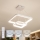 Brilagi - Suspension LED dimmable sur câble FALCON SLIM LED/78W/230V 3000-6500K 50x50 cm blanc + télécommande