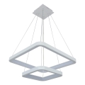 Brilagi - Suspension LED dimmable sur câble FALCON SLIM LED/78W/230V 3000-6500K 50x50 cm blanche + télécommande