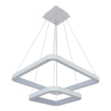 Brilagi - Suspension LED dimmable sur câble FALCON SLIM LED/78W/230V 3000-6500K 50x50 cm blanche + télécommande