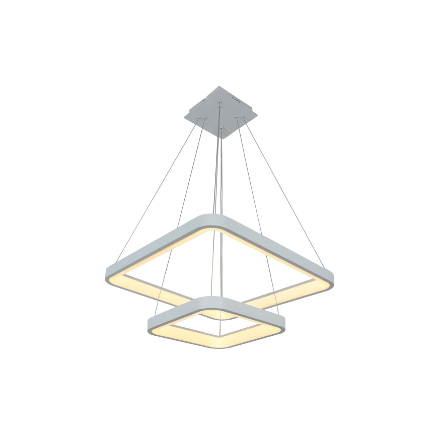 Brilagi - Suspension LED dimmable sur câble FALCON SLIM LED/78W/230V 3000-6500K 50x50 cm blanche + télécommande