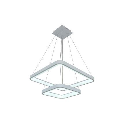 Brilagi - Suspension LED dimmable sur câble FALCON SLIM LED/78W/230V 3000-6500K 50x50 cm blanche + télécommande