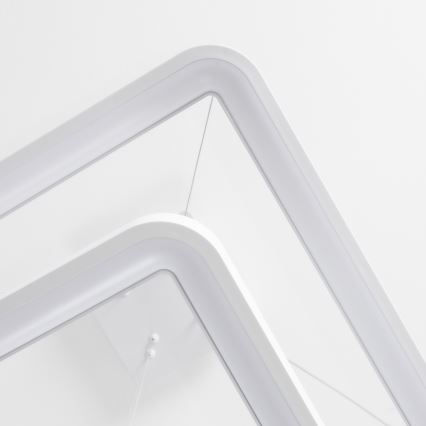 Brilagi - Suspension LED dimmable sur câble FALCON SLIM LED/78W/230V 3000-6500K 50x50 cm blanc + télécommande