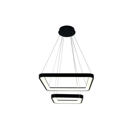Brilagi - Lustre LED dimmable sur câble FALCON SLIM LED/78W/230V 3000-6500K 50x50 cm noir + télécommande
