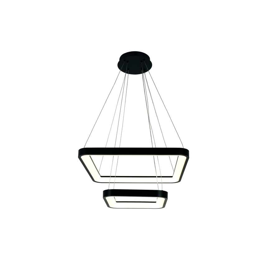 Brilagi - Lustre LED dimmable sur câble FALCON SLIM LED/78W/230V 3000-6500K 50x50 cm noir + télécommande
