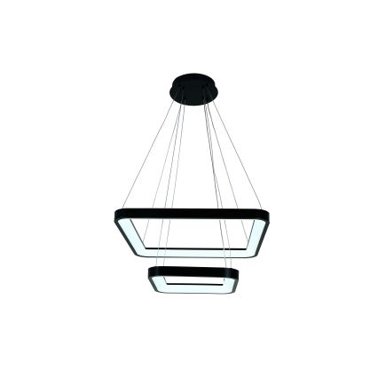 Brilagi - Lustre LED dimmable sur câble FALCON SLIM LED/78W/230V 3000-6500K 50x50 cm noir + télécommande