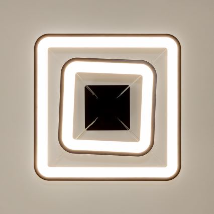 Brilagi - Lustre LED dimmable sur câble FALCON SLIM LED/78W/230V 3000-6500K 50x50 cm noir + télécommande