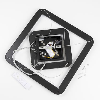 Brilagi - Lustre LED dimmable sur câble FALCON SLIM LED/78W/230V 3000-6500K 50x50 cm noir + télécommande