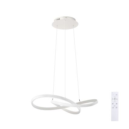 Brilagi - Suspension LED dimmable sur câble INFINITY LED/55W/230V 3000-6000K 50x50 cm blanche + télécommande
