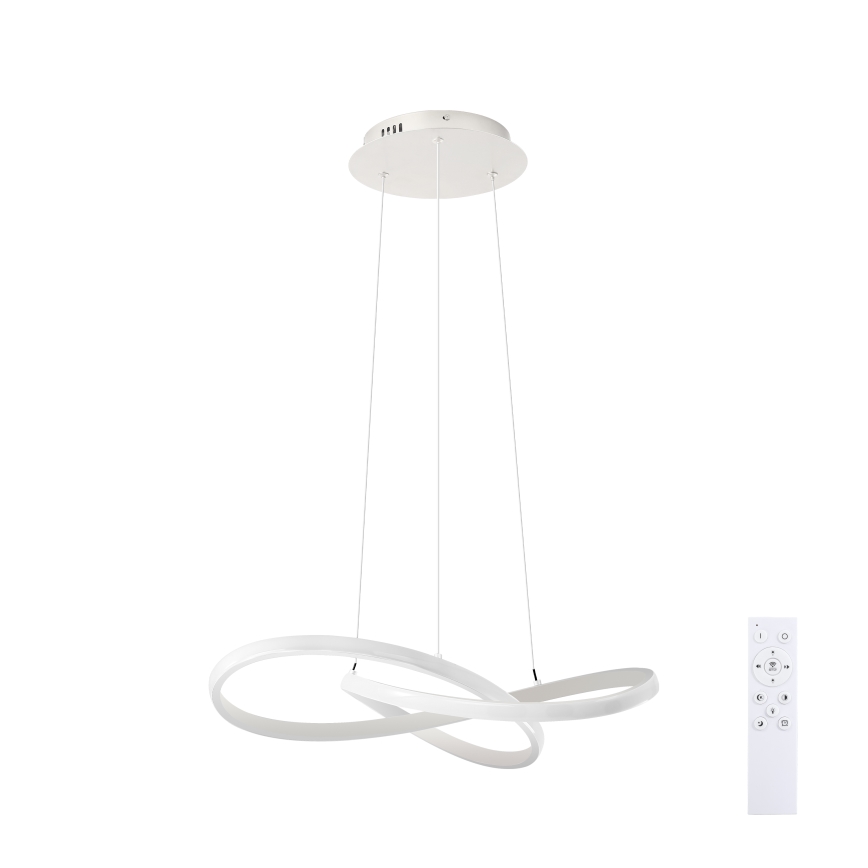 Brilagi - Suspension LED dimmable sur câble INFINITY LED/55W/230V 3000-6000K 50x50 cm blanche + télécommande