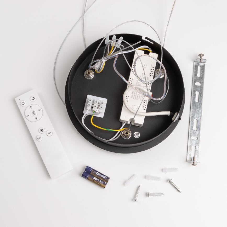 Brilagi - Suspension LED dimmable sur câble FALCON LED/40W/230V 3000–6500K Ø 45 cm noire + télécommande