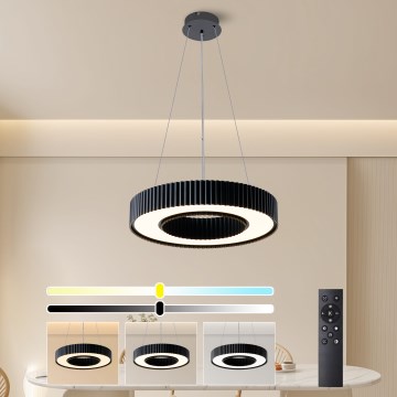 Brilagi - Suspension LED dimmable sur câble LUMIX LED/48W/230V 3000-6000K noir Ø 50 cm + télécommande
