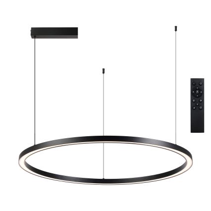 Brilagi - Lustre dimmable sur câble PORTOFINO LED 60W 230V 3000–6000K Ø 80 cm noir + télécommande
