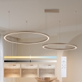 Brilagi - Suspension LED dimmable sur câble PORTOFINO LED/98W/230V 3000-6000K beige + télécommande
