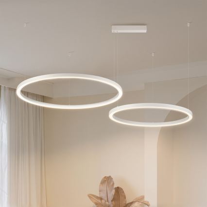 Brilagi - Suspension LED dimmable sur câble PORTOFINO LED/98W/230V 3000-6000K blanche + télécommande