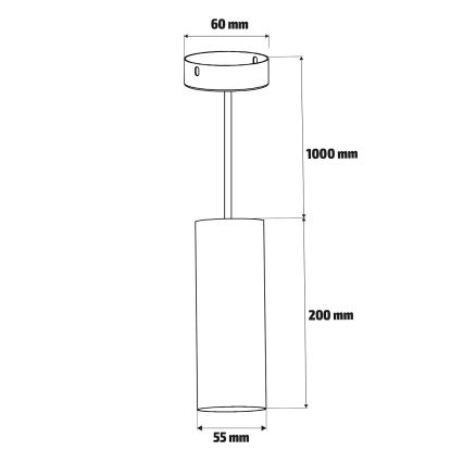 Brilagi - Suspension LED RGBW dimmable sur câble SELE 1xGU10/6W/230V 3000K noir