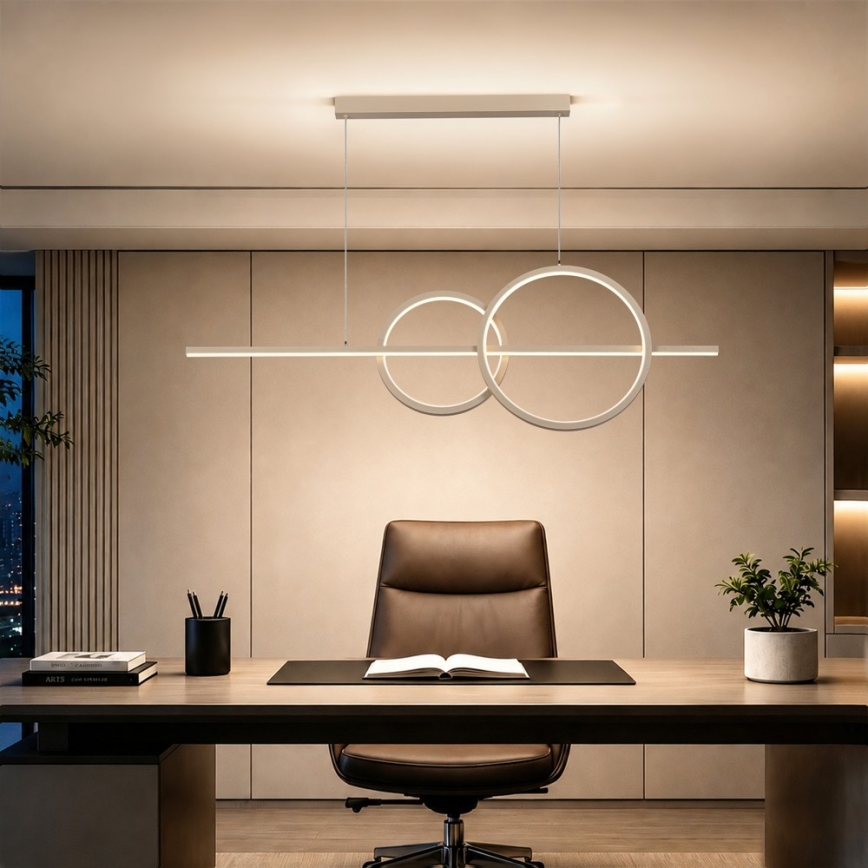 BRILAGI - LED Lustre dimmable sur câble SIGNATURE LED/53W/230V 3000-6000K 120 cm beige+ télécommande