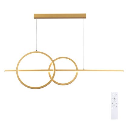 BRILAGI - Lustre LED dimmable suspendu sur câble SIGNATURE LED/53W/230V 3000-6000K 120 cm doré + télécommande