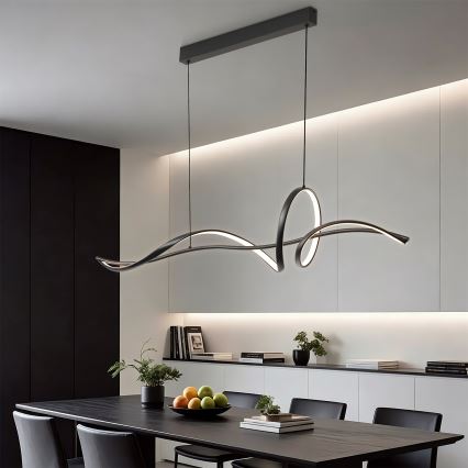 Brilagi - Suspension LED dimmable sur câble SIGNATURE LED/55W/230V 3000-6000K 120x23 cm noir + télécommande