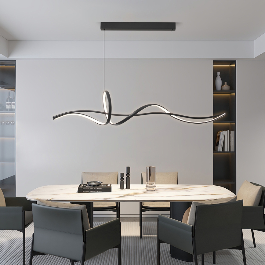 Brilagi - Suspension LED dimmable sur câble SIGNATURE LED/55W/230V 3000-6000K 120x23 cm noir + télécommande
