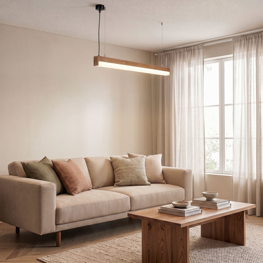 BRILAGI - Suspension LED GARDALINE LED/100W/230V 120 cm chêne