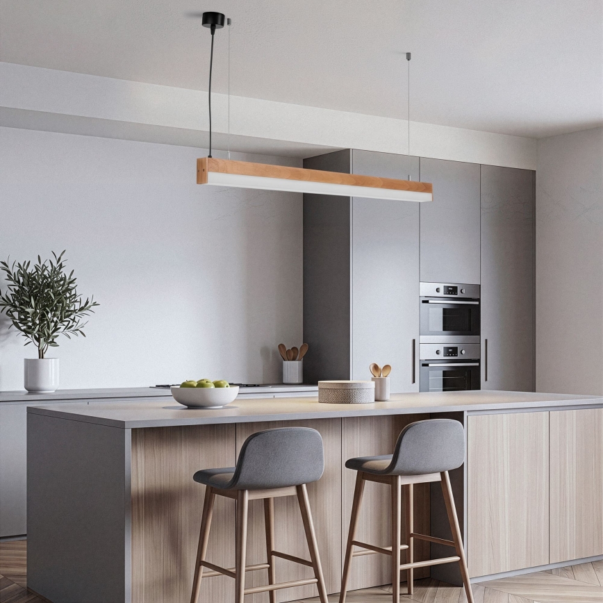 BRILAGI - Suspension LED GARDALINE LED/100W/230V 120 cm chêne