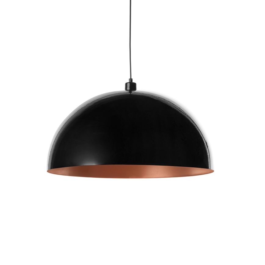 BRILAGI - Suspension LED METALO sur câble 1xE27/40W/230V Ø 60 cm noir/cuivre