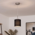 Brilagi - Suspension LED NUBILA sur câble 1xE27/60W/230V, diam. 14 cm, noire