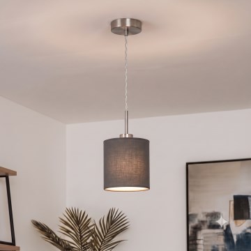 Brilagi - Suspension LED NUBILA sur câble 1xE27/60W/230V Ø 14 cm anthracite