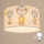 Brilagi - Suspension LED pour chambre d'enfant BOBO 1xE27/10W/230V Ø 35 cm blanche à motifs animaux