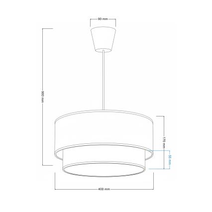 Brilagi - Suspension LED pour enfant sur câble BOBO 1xE27/60W/230V Ø 40 cm blanc/vert/motifs animaux