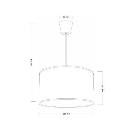 Brilagi - Suspension LED pour enfants BOBO à cordon 1xE27/60W/230V Ø 35 cm blanc/motifs animaux