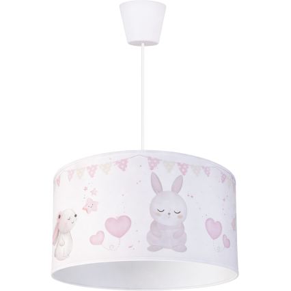Brilagi - Suspension LED pour enfants sur câble BOBO 1xE27/10W/230V Ø 35 cm blanc à motifs animaux