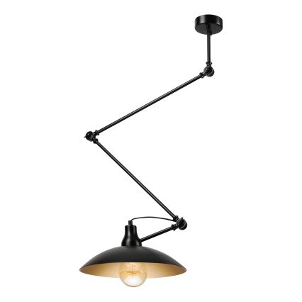 BRILAGI - Suspension LED réglable sur tige IRONBEAM 1xE27/60W/230V noir