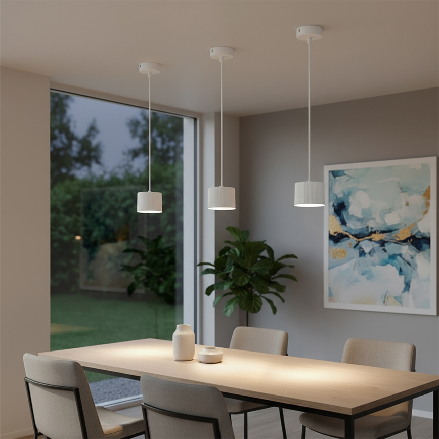 Brilagi - Suspension LED RGB+CCT dimmable sur câble STRIPY 1xGX53/14W/230V 2700-6500K Wi-Fi Tuya blanc