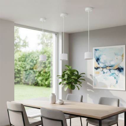 Brilagi - Suspension LED RGB+CCT dimmable sur câble STRIPY 1xGX53/14W/230V 2700-6500K Wi-Fi Tuya blanc