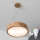 Brilagi - Suspension LED RGBW dimmable sur câble CARVALHO 2xE27/9W/230V 2700-6500K Wi-Fi chêne Ø 37 cm