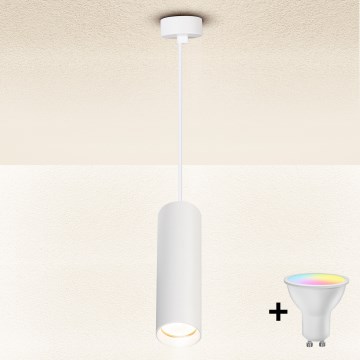 Brilagi - Suspension LED RGBW dimmable sur câble SELE 1xGU10/6W/230V 3000K blanc