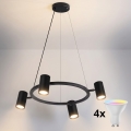 Brilagi - Suspension LED RGBW dimmable sur câble SELE 4xGU10/6,5W/230V 2700-6500K noir