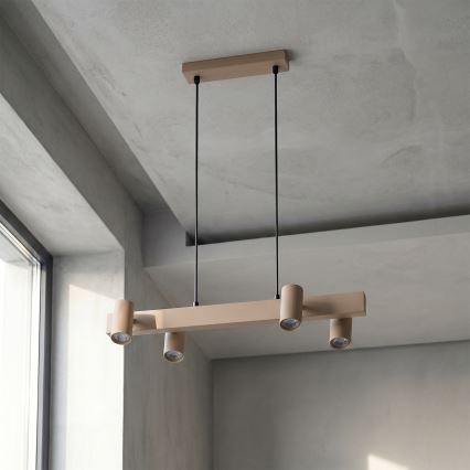BRILAGI - Suspension LED RGBW dimmable sur câble SELE 4xGU10/6,5W/230V 2700-6500K beige