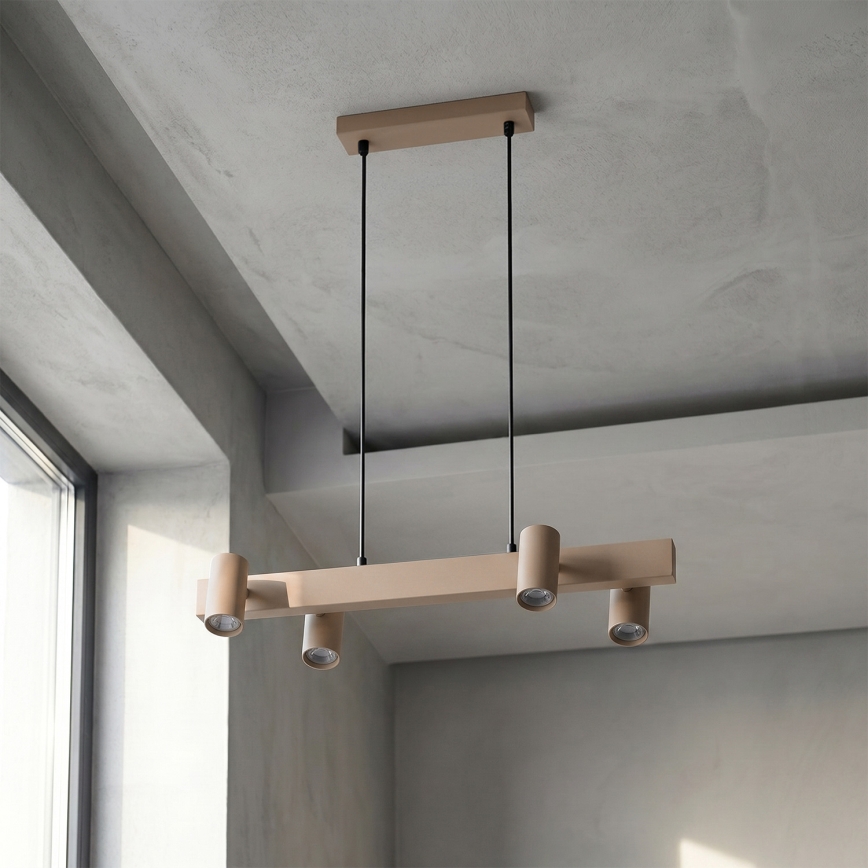 BRILAGI - Suspension LED RGBW dimmable sur câble SELE 4xGU10/6,5W/230V 2700-6500K beige