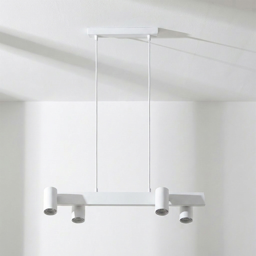 Brilagi - Suspension LED RGBW dimmable sur câble SELE 4xGU10/6,5W/230V 2700-6500K blanche