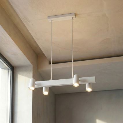 Brilagi - Suspension LED RGBW dimmable sur câble SELE 4xGU10/6,5W/230V 2700-6500K blanche