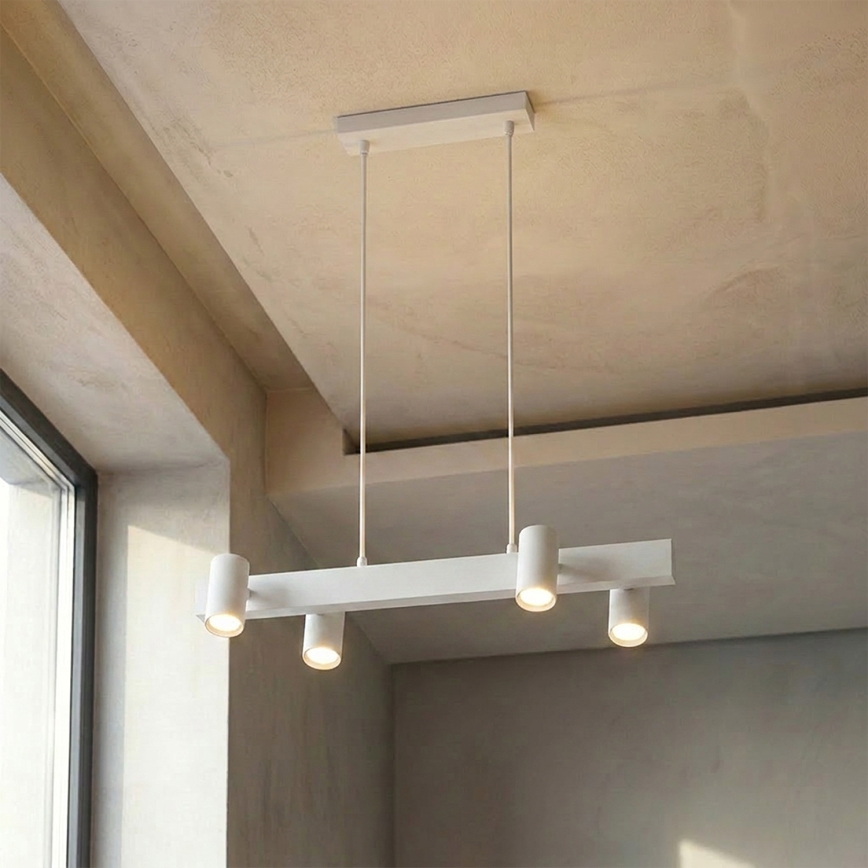 Brilagi - Suspension LED RGBW dimmable sur câble SELE 4xGU10/6,5W/230V 2700-6500K blanche