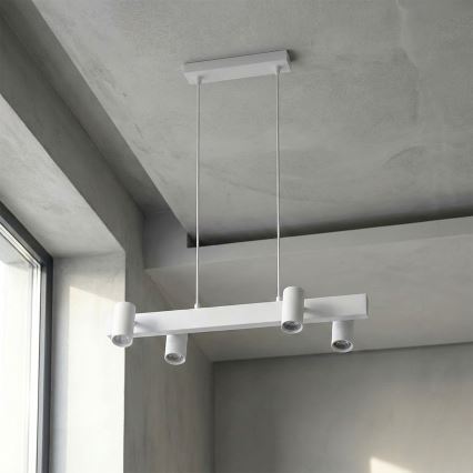 Brilagi - Suspension LED RGBW dimmable sur câble SELE 4xGU10/6,5W/230V 2700-6500K blanche