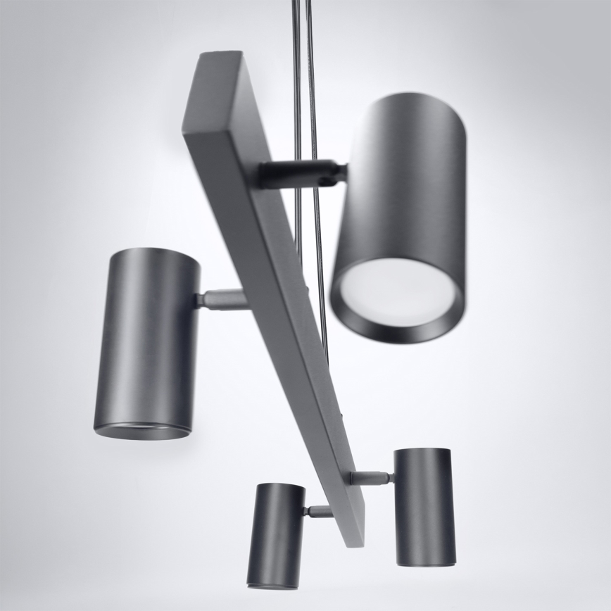 Brilagi - Suspension LED RGBW dimmable sur câble SELE 4xGU10/6,5W/230V 2700-6500K noire