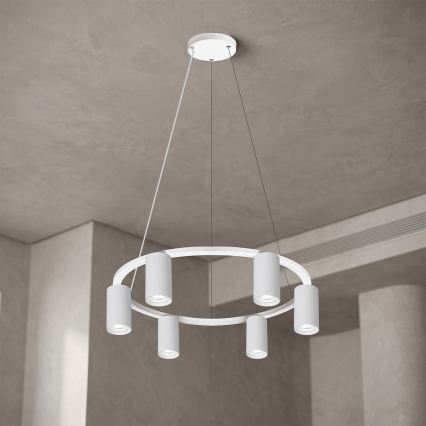 BRILAGI - Suspension LED RGBW dimmable sur câble SELE 6xGU10/6,5W/230V 2700-6500K blanche + télécommande