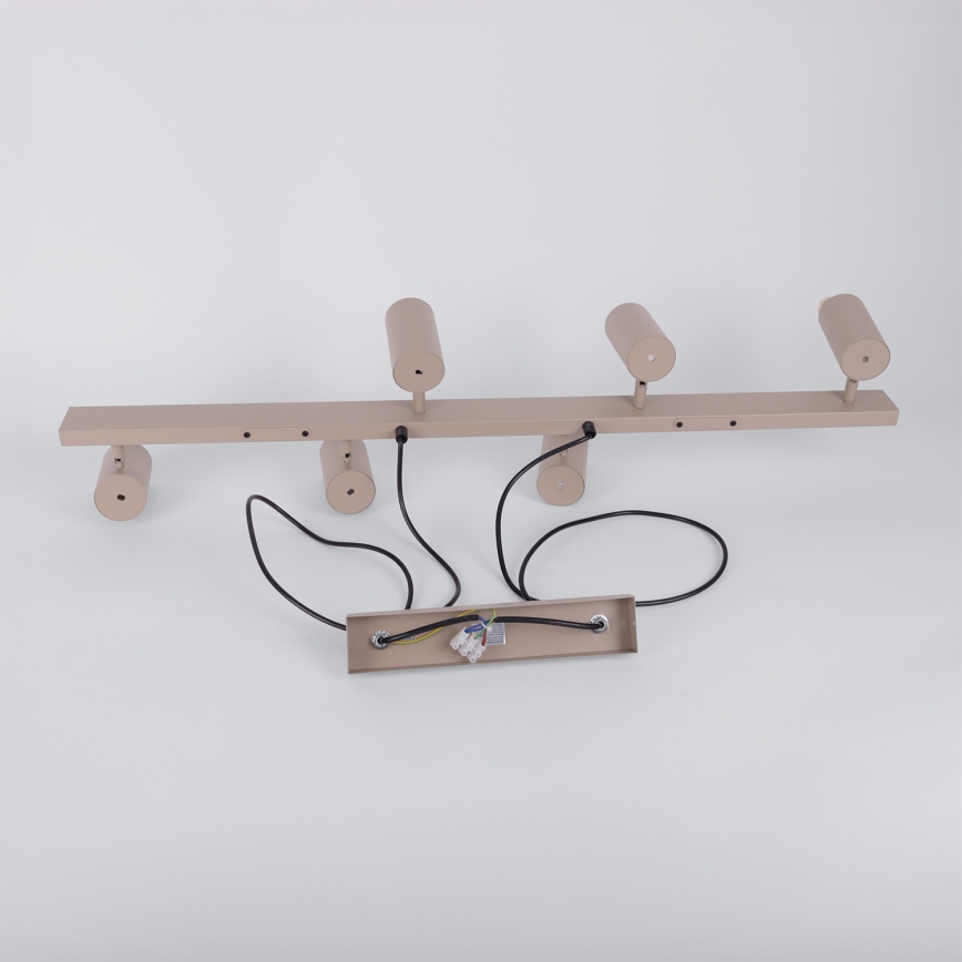 Brilagi - Suspension LED RGBW dimmable sur câble SELE 6xGU10/6,5W/230V 2700-6500K beige + télécommande